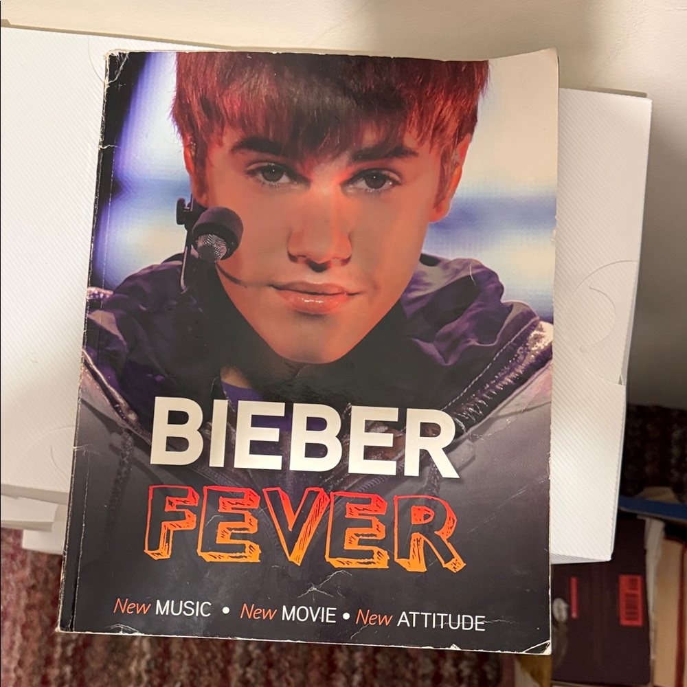 Triumph Bieber Fever Book with Black and Orange Cover